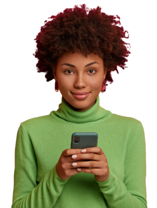 Child using phone